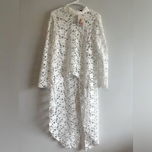 PrettyGarden White Cover-Up, Size S